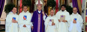 Estos son cinco de los 157 sacerdotes que a partir del mes de marzo prestarán su servicio pastoral en otras diócesis.